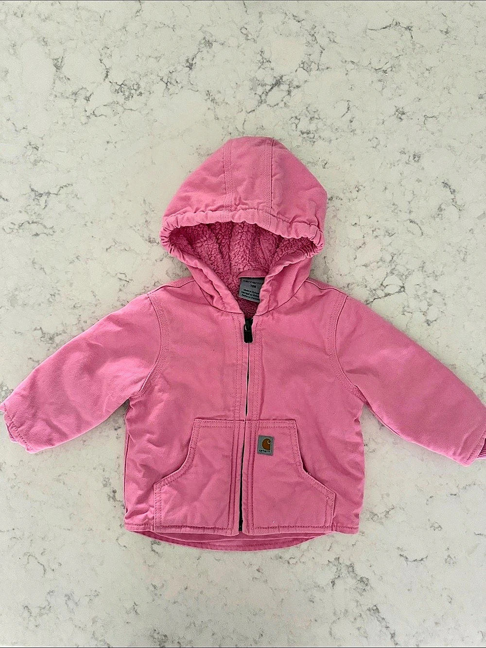 Carhartt Infant/Toddler Girls Sherpa-Lined Active Jacket Pink 12M